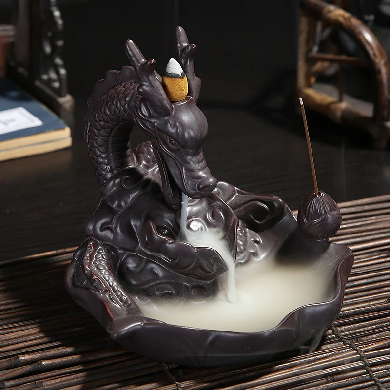 Backflow Smoke Will Flow Back Incense Burner Creative Gift Office Home Support Dropshipping