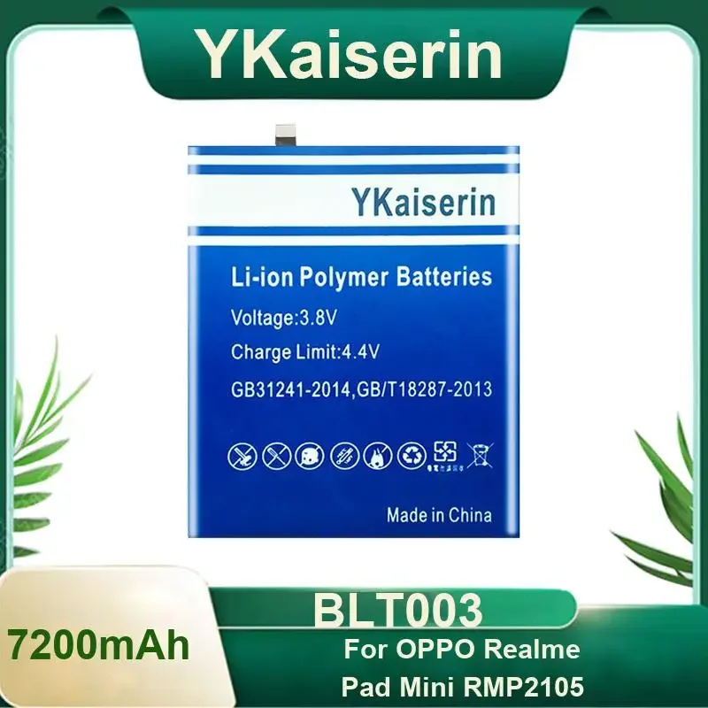 7200mAh BLT003 Tablet Battery For Oppo Realme Pad Mini RMP2105 High Quality
