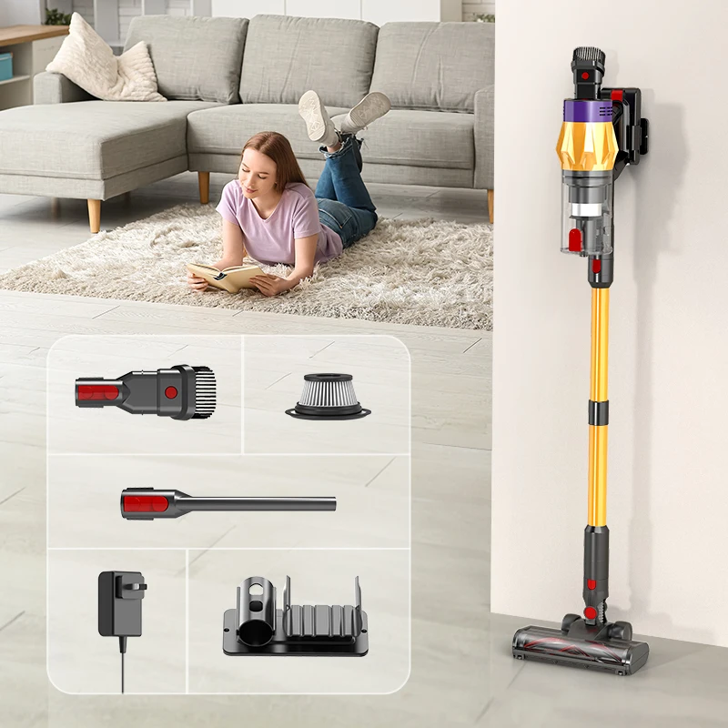 3-in-1 Multi Function Vacuum Cleaner  Upright  Handheld Cordless Vacuum Cleaner  40KPa Suction with HEPA Filter