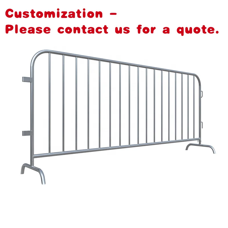 

custom.Hot Selling Custom Event Customized Metal Feet Crowd Control Barrier Foldable Steel Barricade Sale