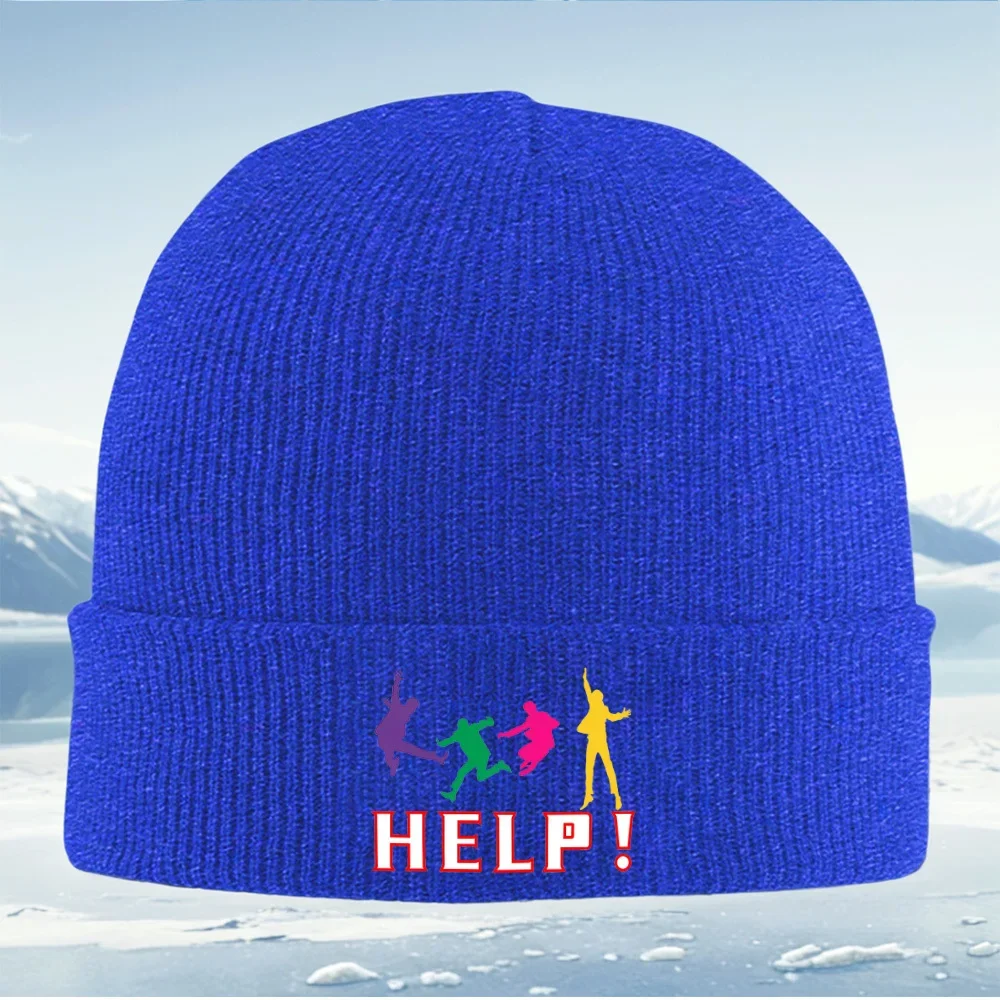 Figuren Saltadoras fondo negro Colorido Lue Hombres Mujer Unisex Shirt de Punto Gorro Jersey Gorgeous Overseas Mutton