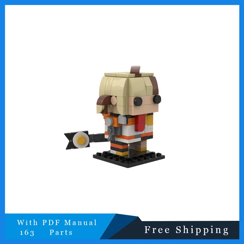 

163 Parts Creative Brickheadz Characters Model MOC Building Block Bricks DIY Educational Toy Set Birthday Christmas Holiday Gift