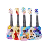 21 Inch Beginne Ukulele Mini Guitar 4 Strings Cute Animals Customizable Ukulele Toy for Kids Early Education Ukalalee Kids Gifts