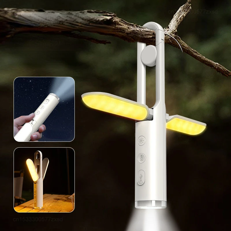 Xiaomi Youpin Camping Light Rechargeable Multi-function Outdoor Tent Lamp Atmosphere Lamp Equipment Bulb Outdoor Camping Tools