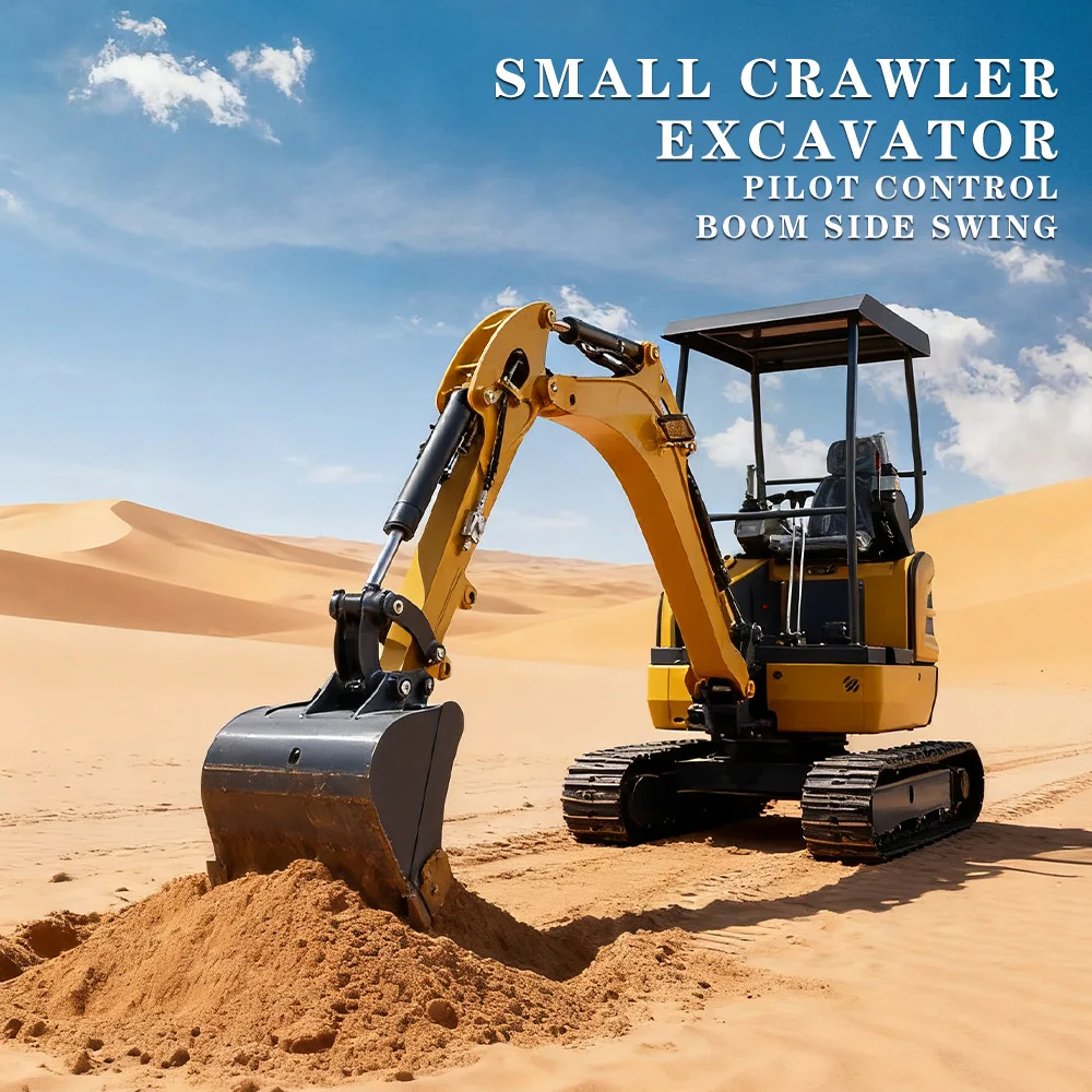 

Новый гидравлический микроэкскаватор экскаватора 1,5 тонны с мощным двигателем и поворотным мини-экскаватором стрелы с насадками Доставка DDP