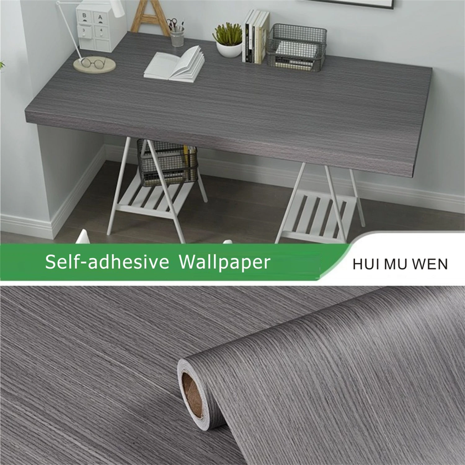 6M Waterproof Self Adhesive PVC Wallpaper Roll Furniture Cabinets Vinyl Decorative Film Wood Grain Stickers for Diy Home Decor