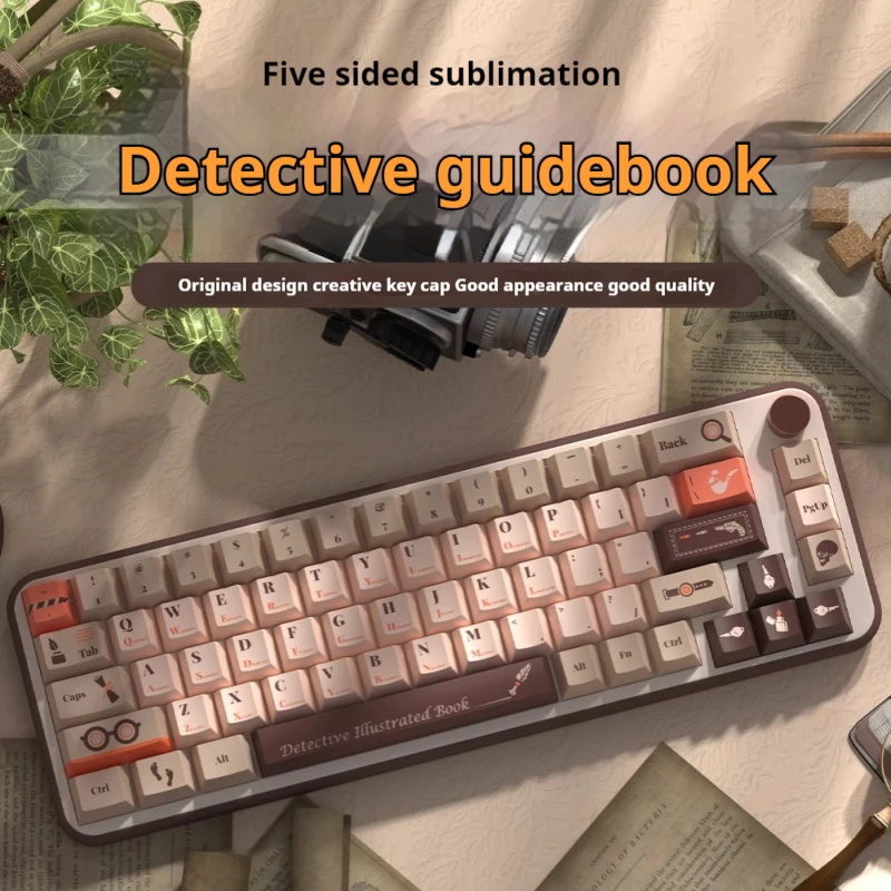 

2024 Detective Guide Theme Keycap 138key Factory Highly Multilingual Pbt Material Thermal Sublimation Personalization Design