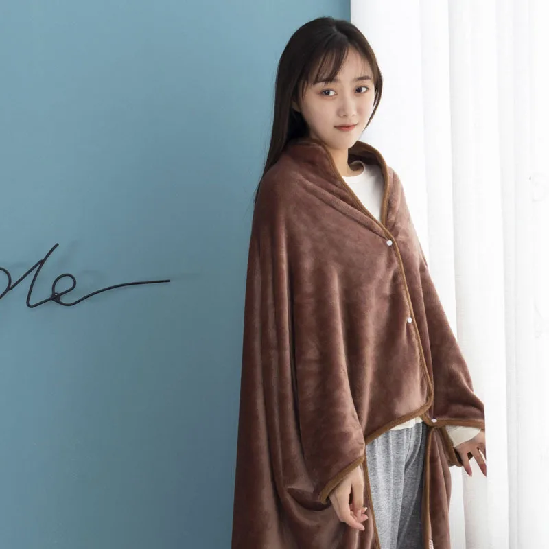 بطانية الكل في واحد يمكن ارتداؤها - رمي قيلولة مكتبي بسيط، خفيف الوزن لتدفئة الساق للمنزل/العمل