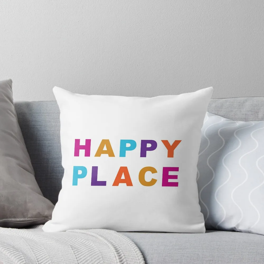 

HAPPY PLACE pillow in Teds Apartment Throw Pillow Cushions Home Decor Decorative Cushion Cover Cusions Cover