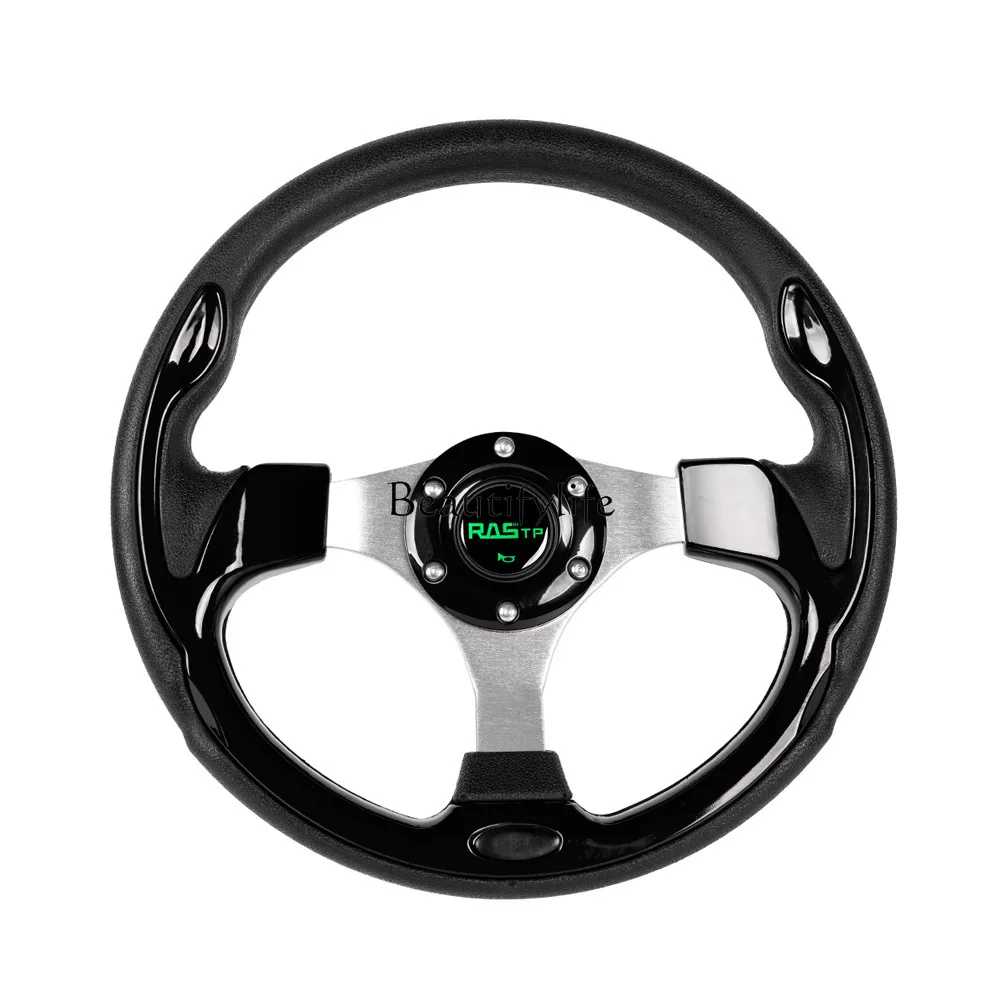 

*Car modification accessories Aluminum alloy 13-inch 320mm steering wheel Racing steering wheel PU competitive steering wheel