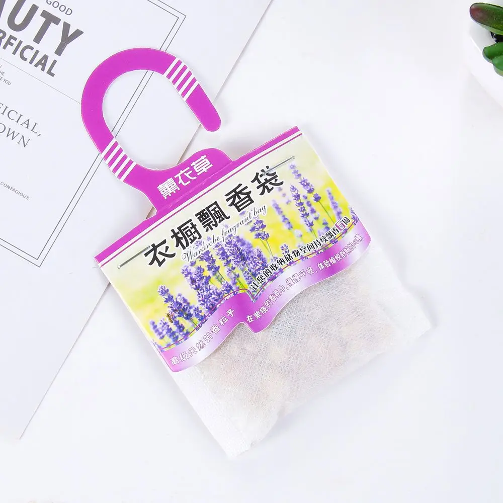 5packs Natural Fragrances Hanging Spices Bag Wardrobe Deodorizing Paper Sachets Aromatherapy Bag Cabinet Air Fresheners