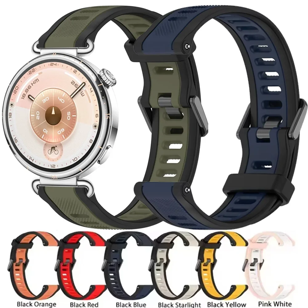 18mm 20mm 22mm Silicone Strap for Huawei Watch GT6-5-4 41mm GT6 Pro 46mm Garmin Venu 3S Bracelet for Xiaomi Watch S4 41mm Band