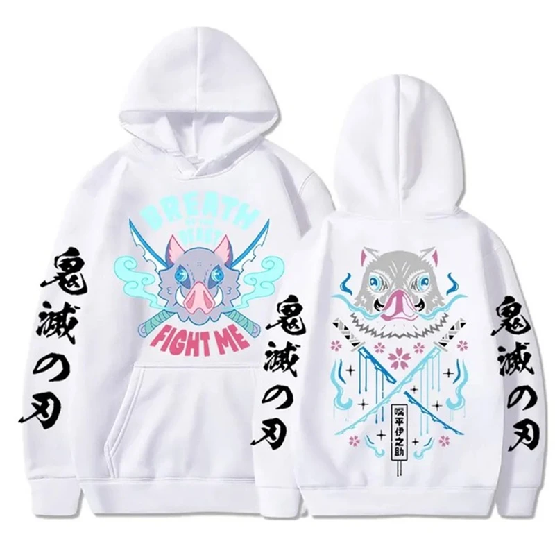 Anime japanische Hoodies, Devil Killer Pullover, Baumwoll-Sweatshirts, Harajuku bedruckte Tops, lässige Hip-Hop-Streetwear, Kleidung