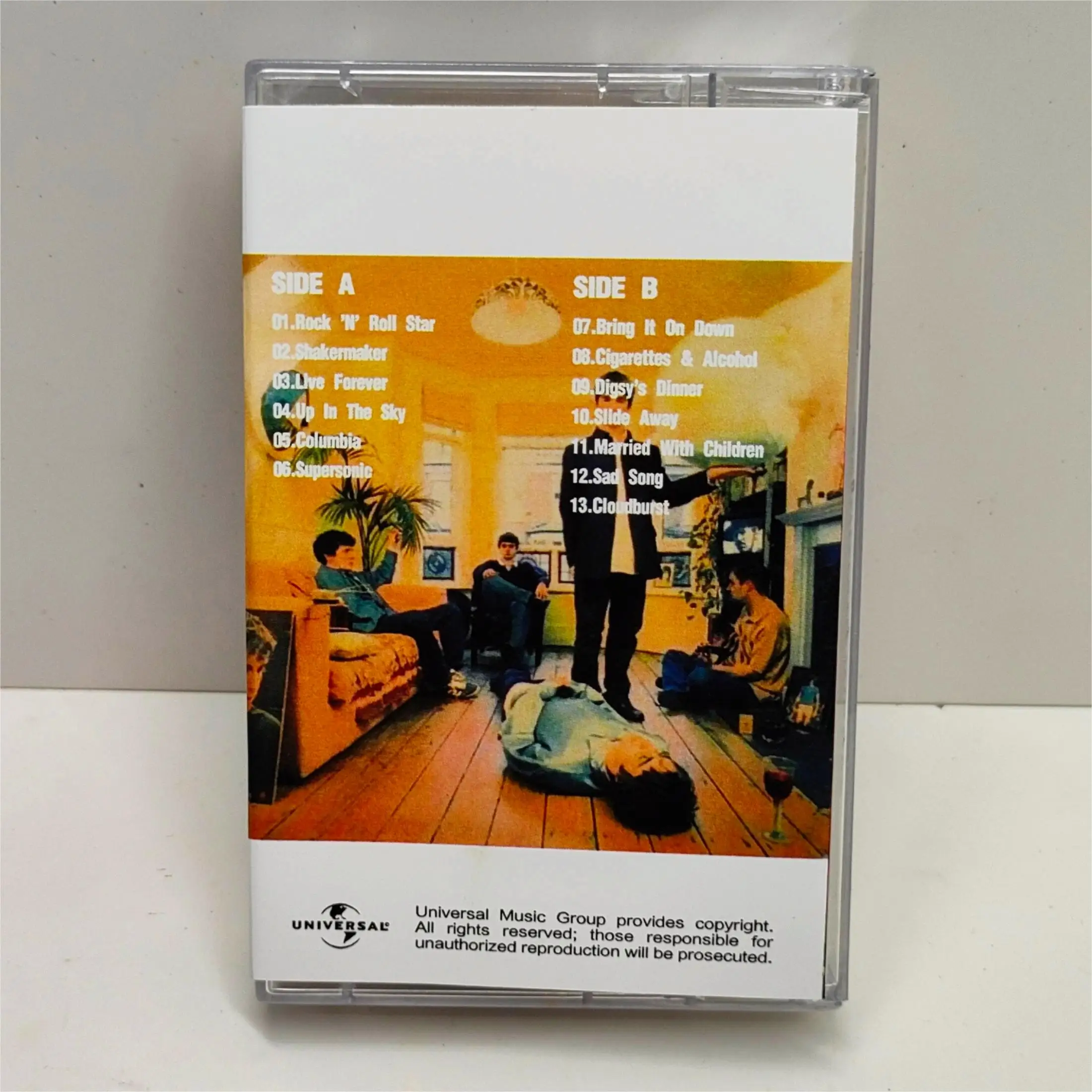 شريط موسيقى بريتبوب واحة ليام غالاغر بالتأكيد ربما ألبوم كاسيت كوسبلاي ووكمان مسجل مجموعة صندوق المسارات الصوتية للسيارة