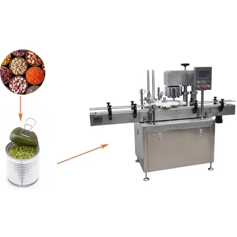 【Best-selling】Rotary Type Tin Can Seamer Automatic Can Sealing Machine