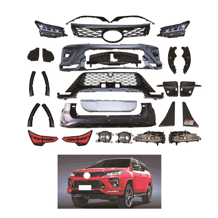 

Facelift Gr Sport Grille Headlight Tail Light Bumper Bodykit Body Kit for Tyt Fortuner 2016-2021