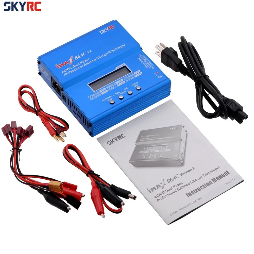 

SKYRC iMAX B6 AC RC Charger 80W B6AC 6A Balance Charger Digital LCD Screen Li-ion LiFe Nimh Nicd PB Lipo Battery Discharger