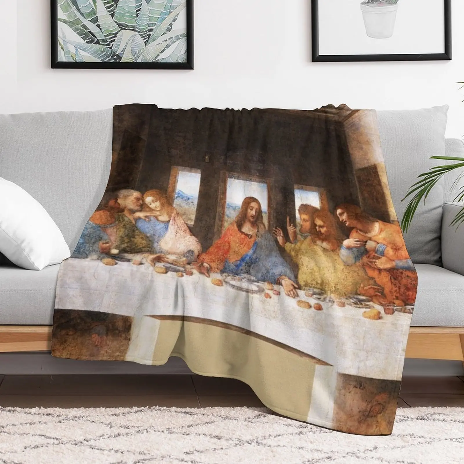 Последнее вечернее одеяло Леонардо да Винчи, рождественские подарки, декоративные теплые мягкие одеяла