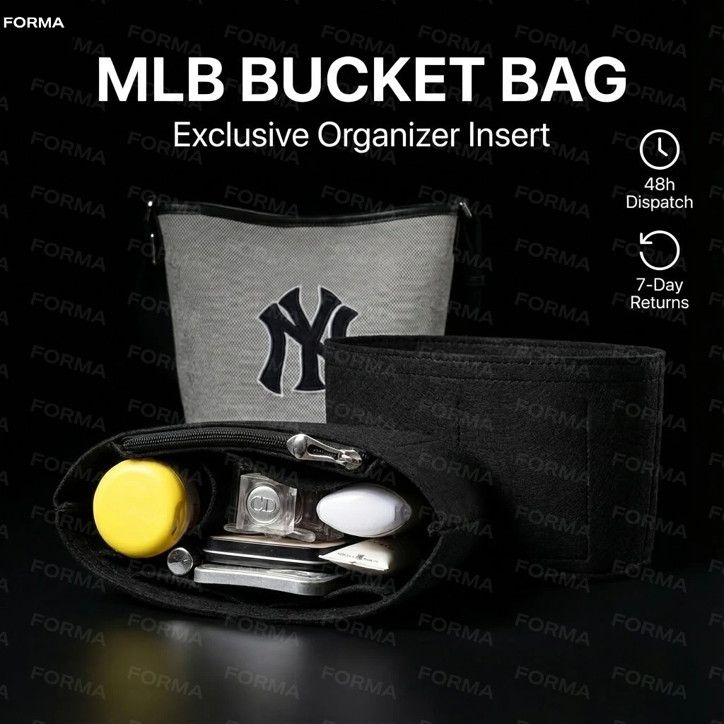 

Felt Insert Bag Organizer for MLB Large Capacity Flap Handbag Inner Bag Makeup Travel Purse Storage Tote Bag Accessories