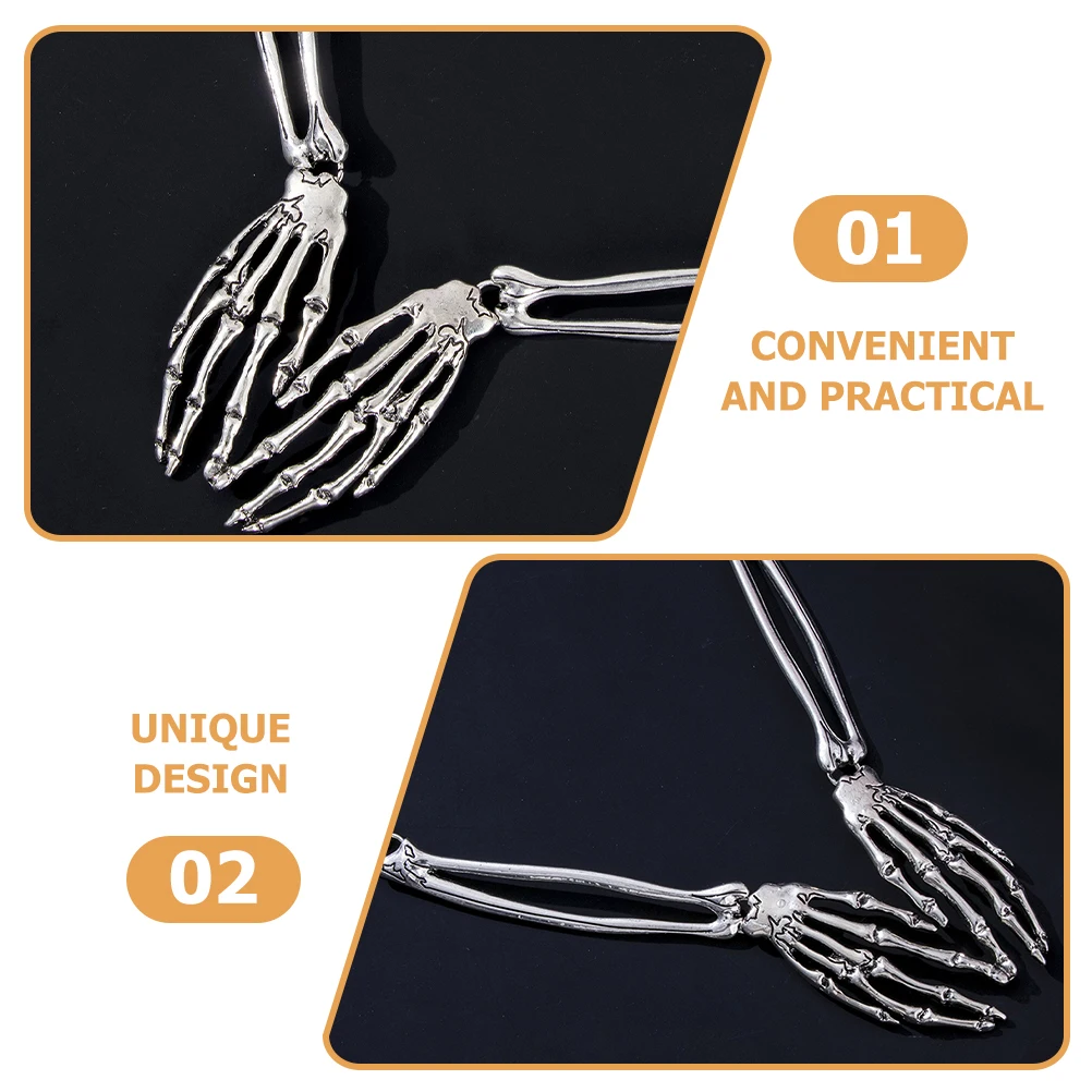 

hand Necklace Halloween Pendant Alloy Horror Jewelry Party Accessory Clavicle Chain Decorative Skull