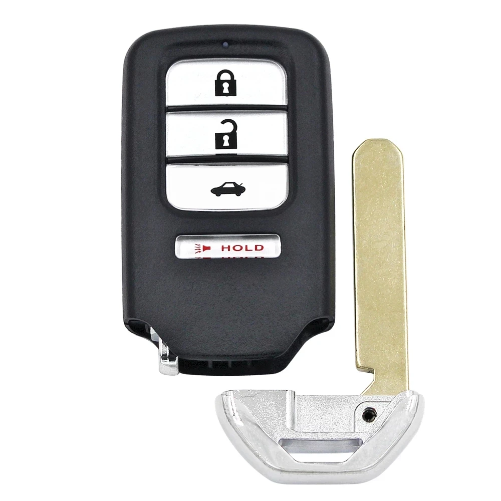 KEYECU FCC ID: ACJ932HK1210A For Honda Crosstour Accord Civic 2013 2014 2015 2016 Smart Card Key Remote 3/4 Buttons Fob 313.8MHz