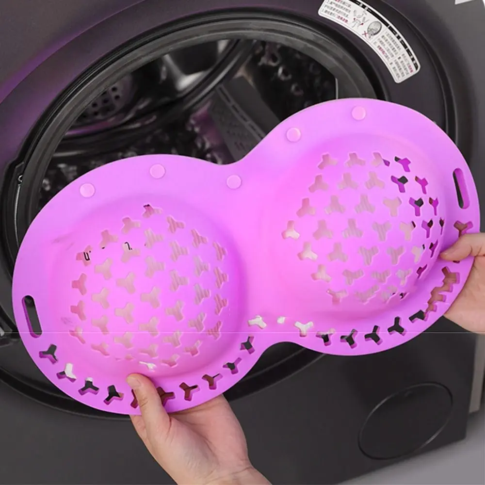 

Anti-Squeeze Silicone Bra Laundry Bag Protective Anti-Deformation Bra Cleaning Cover Thicken Mesh Women's Bra Wash Pouch