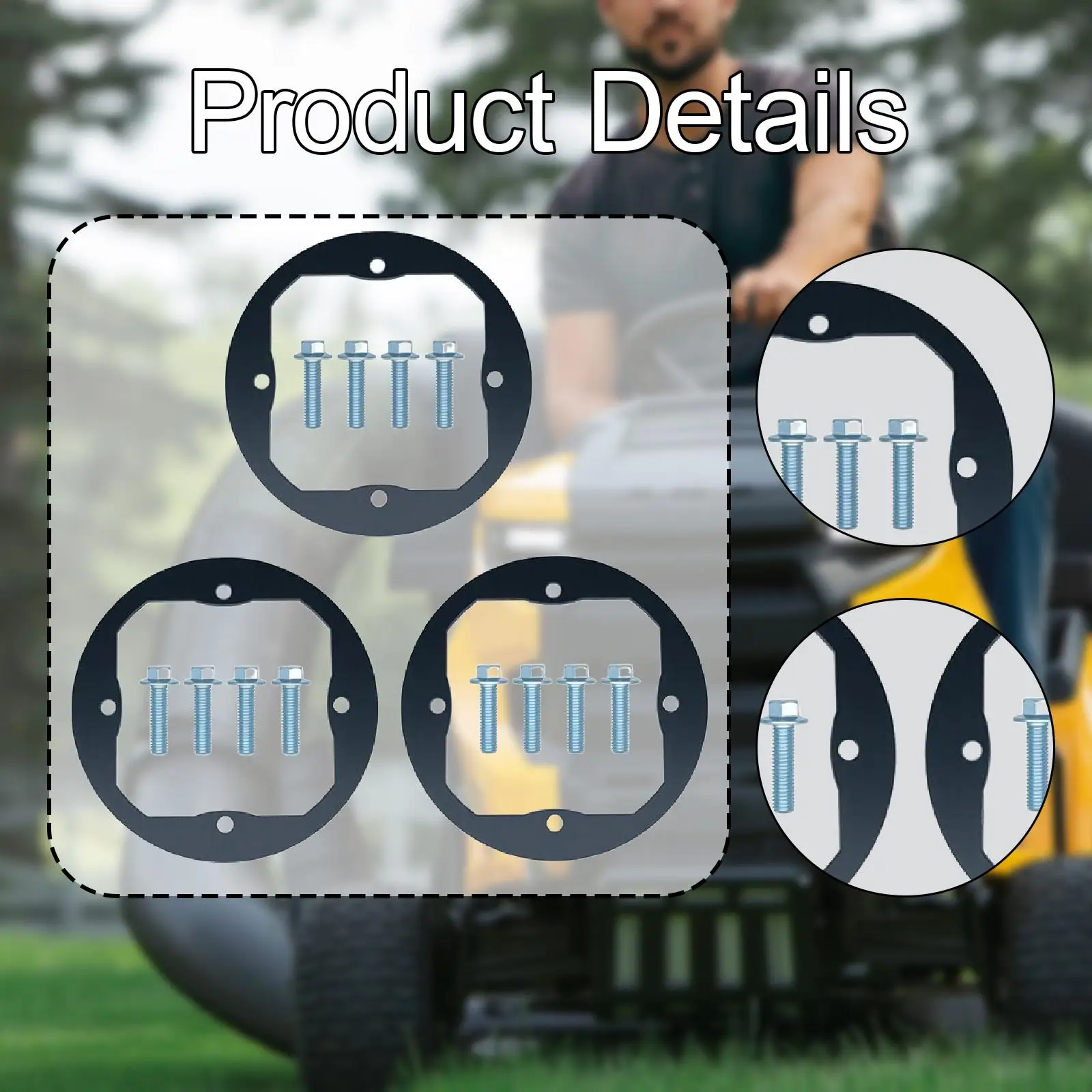 3 قطعة حلقة تعزيز المغزل على سطح السفينة قوية وسهلة التركيب البستنة مع البراغي مجموعة المغزل متعددة الاستخدام للإصلاح #5