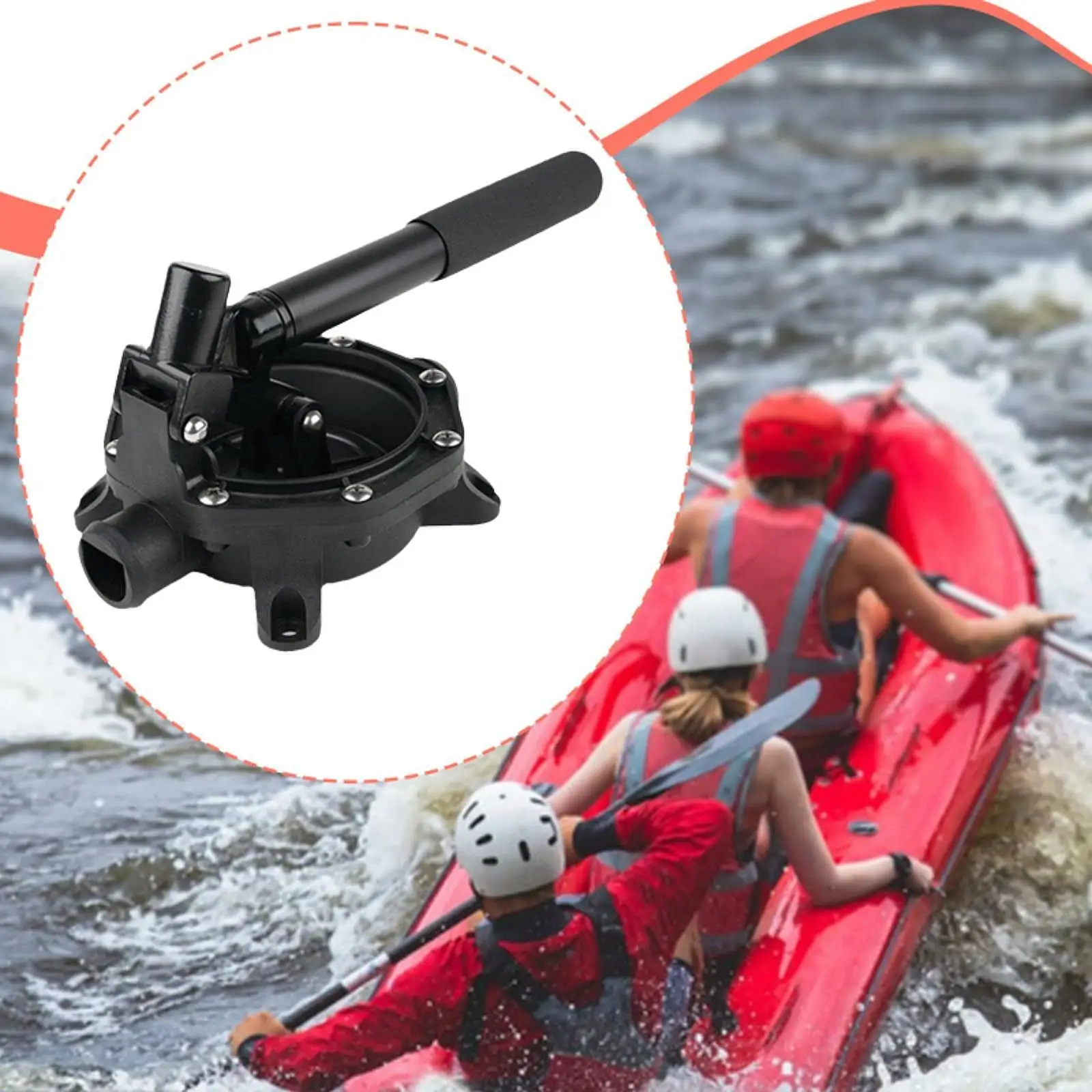 

Marine Manual Pump Plastic Hand Operated Self Priming Water Transfer Bilge Drainage Tool for Boats Kayaks Canoes Yacht