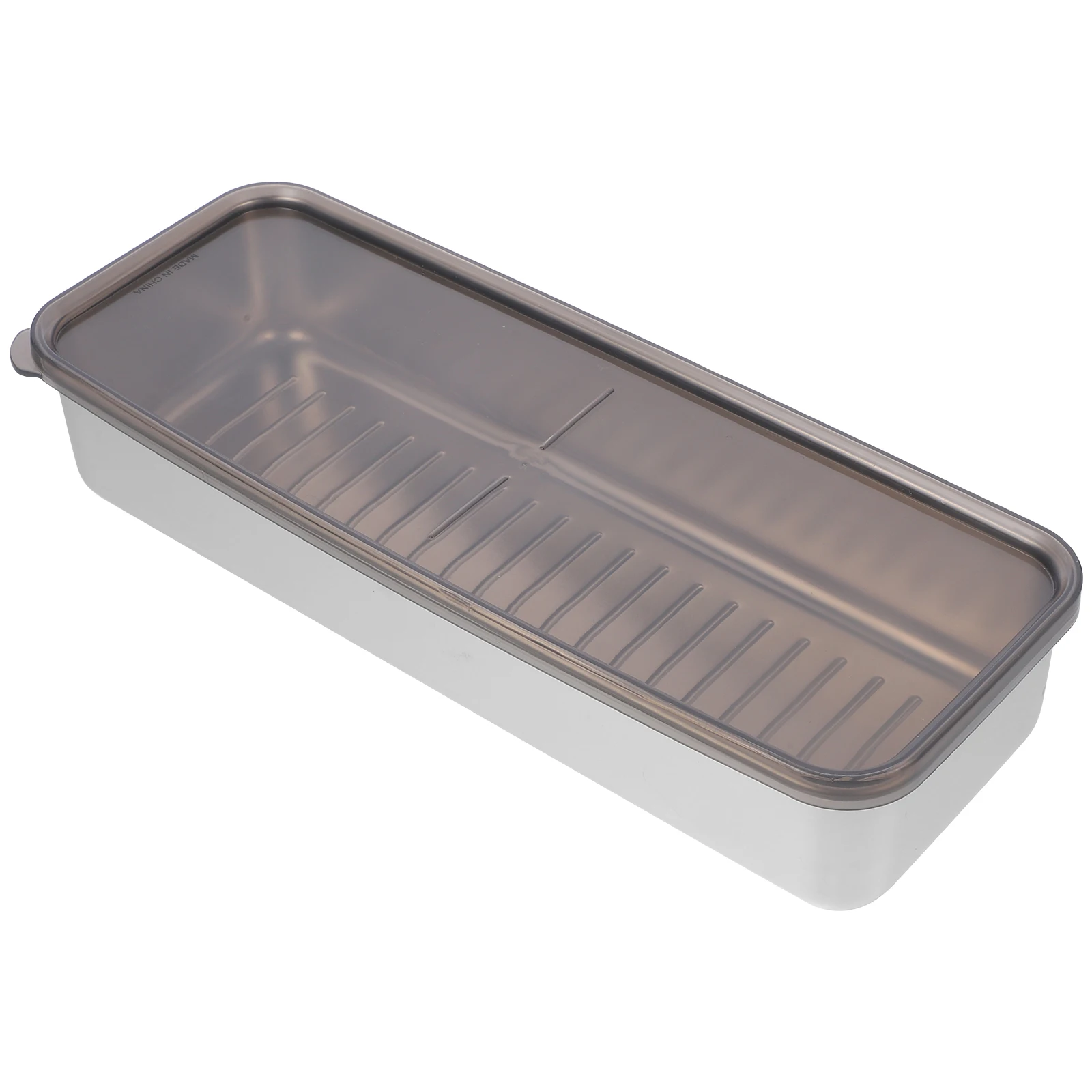 

Stainless Steel Food Containers 304 Grade Reusable PP Material Bacon Keeper Meat Storage Container Fridge Organizer Kitchen Box
