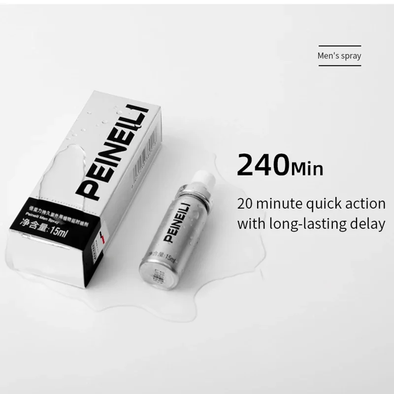 Peineili Delay Spray Massage Oil Male Delay for Men Spray Male External Use Anti Premature Ejaculation Prolong 60 Minutes