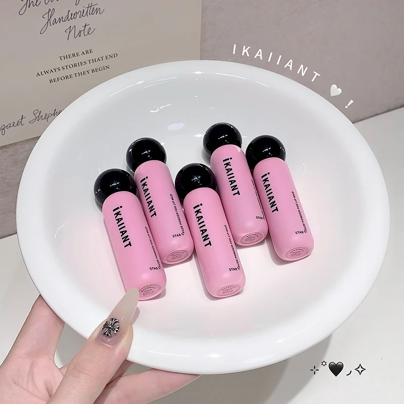 Starry Pink Velvet Matte Lip Mud Lipgloss, seidig glatte Textur, langlebig, einfach aufzutragender Lippenstift