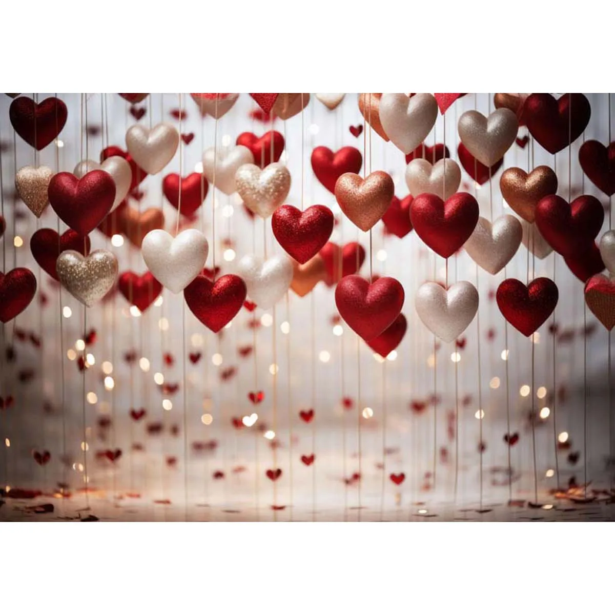 Allenjoy Valentine's Day Hang on to Your Hearts Backdrop