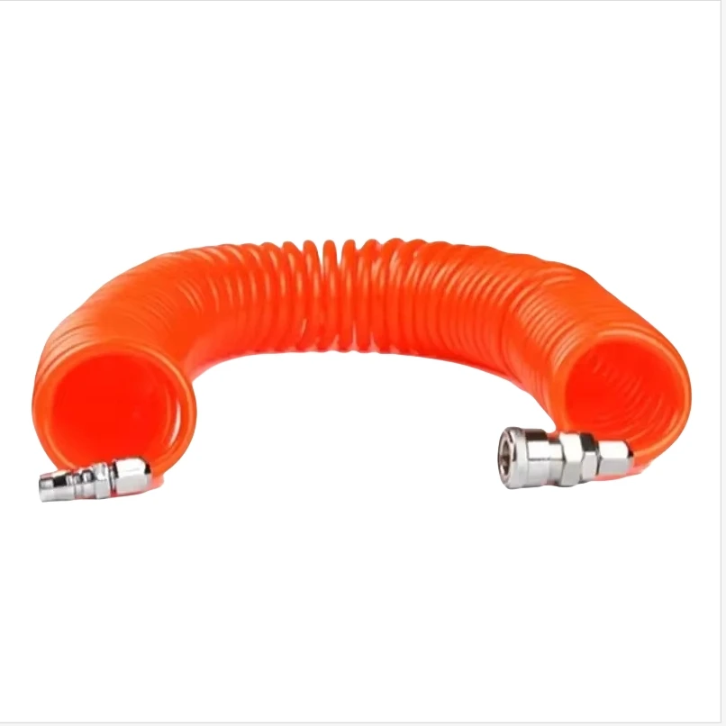 1pc 3/6/9M OD 8mm x ID 5mm Flexible PU Recoil Hose Tube 6m/19.68ft PU Air Compressor Hose Tube-Perfect for Air Tool Connections