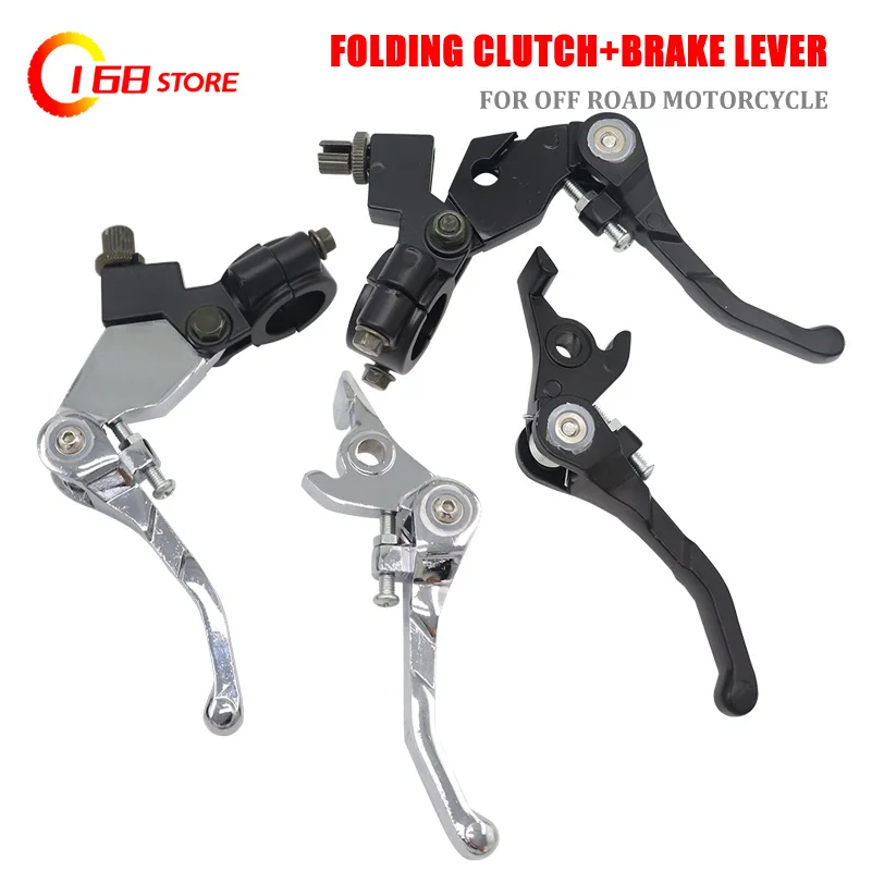 22mm 7/8 Inch Folding Handlebar Clutch Brake Lever For 50cc 110cc 125cc 200cc CRF KLX TTR Apollo 125 ATV Dirt Pit Bike