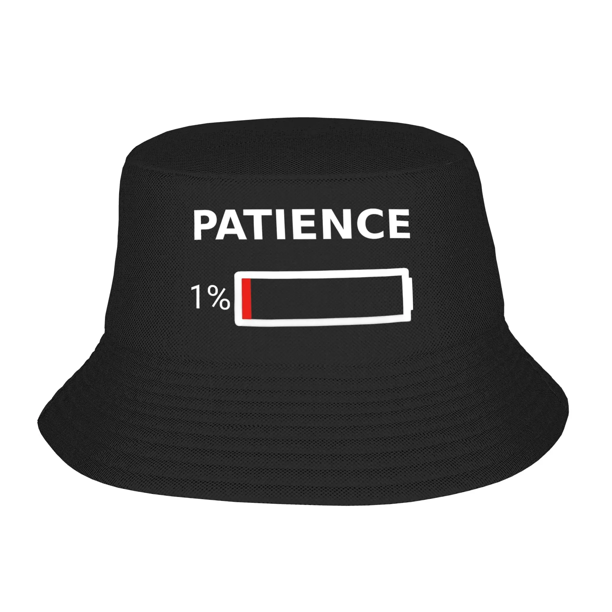 Patience at 1% Gift Bucket Hats Gifts For Men Women Harajuku  Vocation Caps For Outdoor Lightweight