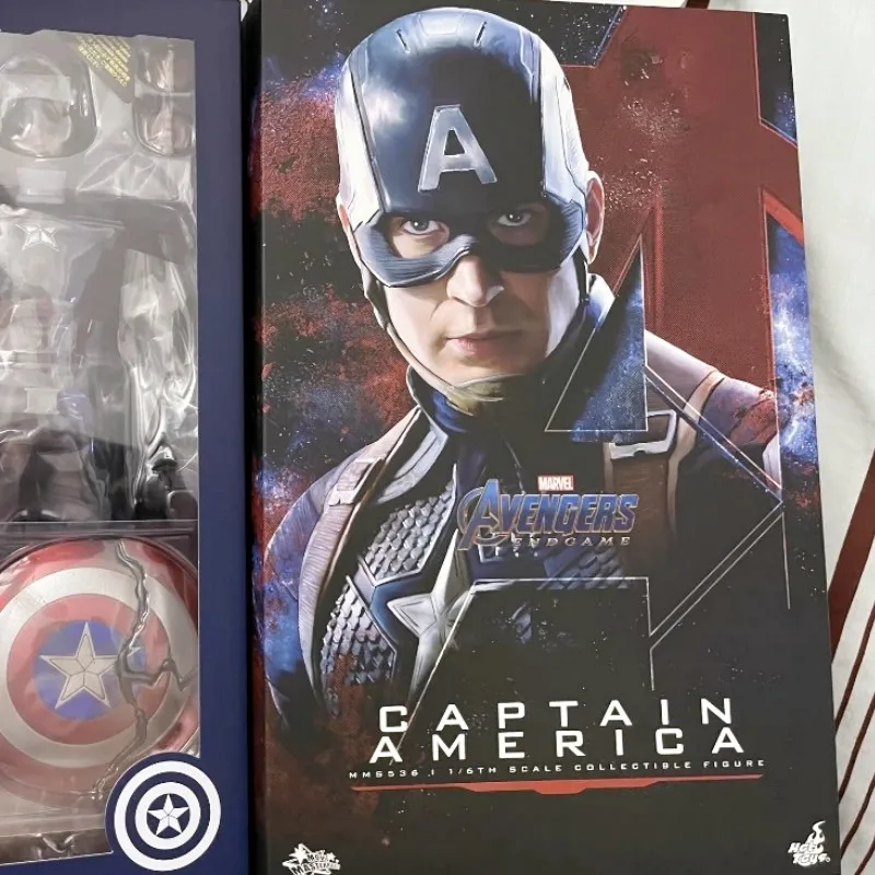 

Original Hot Toys Marvel Avengers: Endgame Captain America Steve Rogers 1/6 Anime Action Figure Collection Model Toys Gift