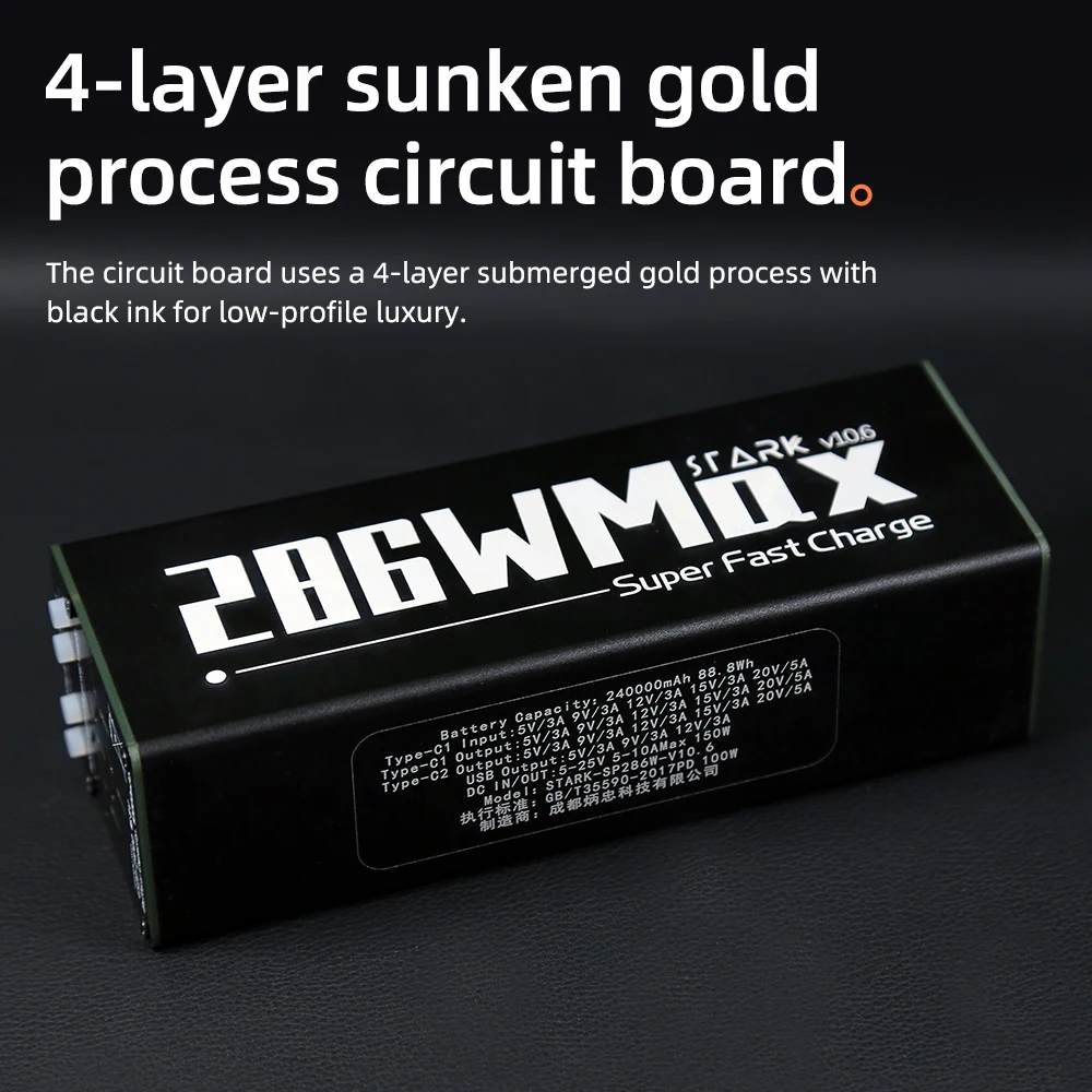 286W 40000mah Power Bank Adjustable DC150W Aluminum Shell Punk HD Intelligent Large Screen 21700 With Fan Fast Two Way Charging