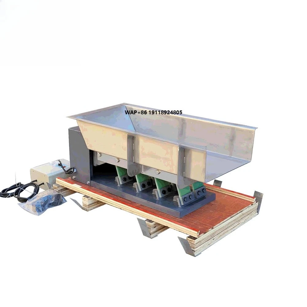 Electric Magnetic Linear Vibrating Feeder Conveyor Wheat Grain Feeding Equipment Vibrating Conveyor Equipment for Rice/corn