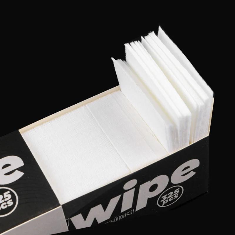 1PC 325pcs Black Nail Wipe Lint-Free Cotton Pad Nail Polish Remover Wipes Napkins For Nail Art Gel Polish Remover Manicure Tool