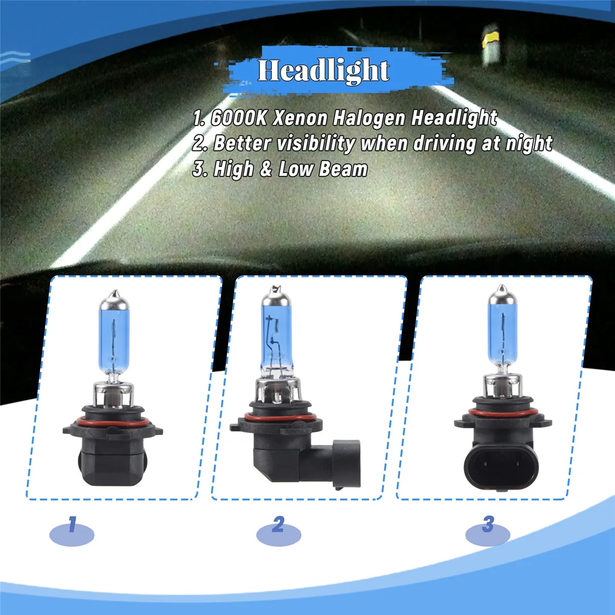 مصابيح إضاءة أمامية هالوجين زينون ، 2x x x HB4 K ،