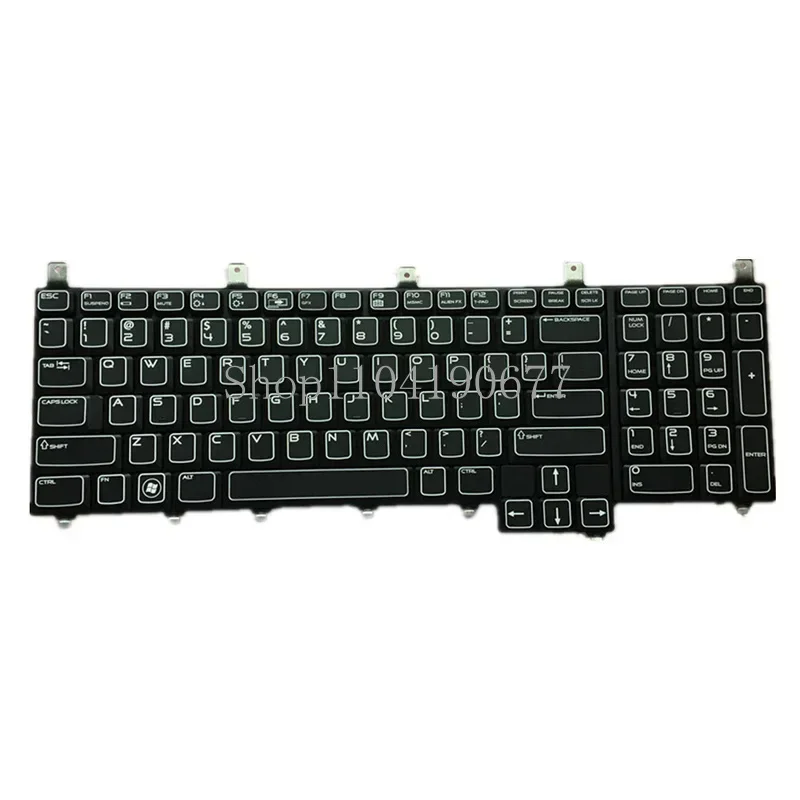 new Laptop Keyboard For DELL Alienware M17x M17x R1 R2 R3 R4 R5 R6 US English edition Colour black NSK-D8D01 NSK-D8G01