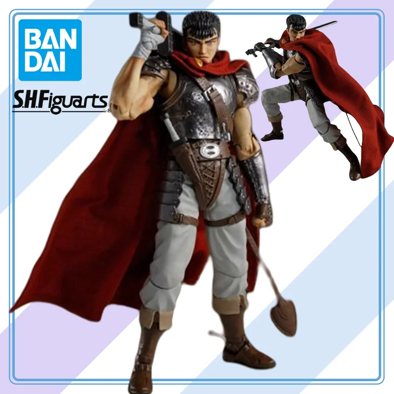 【100% original】BANDAI Berserk-Guts-S.H.Figuarts-groupe des Hawk Collection série modèle personnage de dessin animé cadeaux jouets modèle
