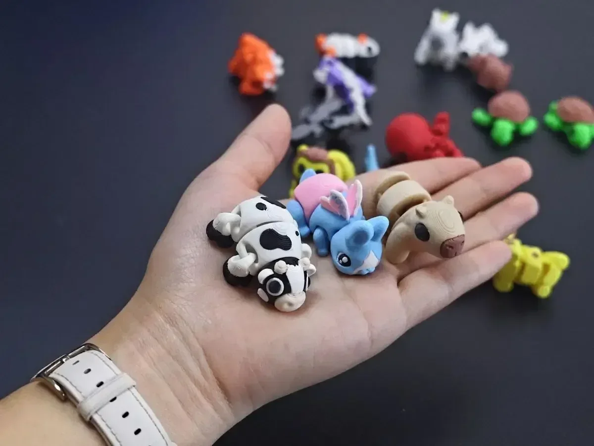 3D-Gedrucktes Simuliertes Kleintier mit Beweglichen Gelenken, Mini-Schreibtisch-Spielzeug für Jungen und Mädchen, Stressabbau, Heilung, Familienfeiern – Detail 10