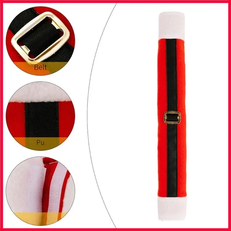 XX9B Holiday Themed Fridge Handle Cover Santa Soft Easy Installation