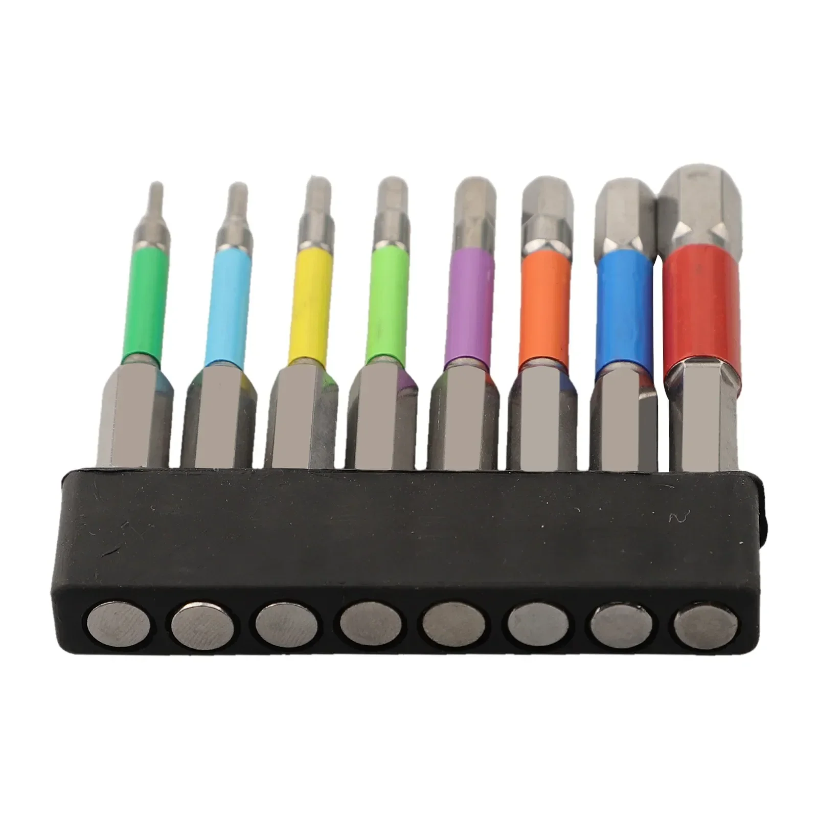 

8PCS 65mm Magnetic Colored Hexagon Head Hex Screwdriver Bits Drill Tools H1.5-H8 Screw Driver Electric Hexagonal Bit Screwdriver