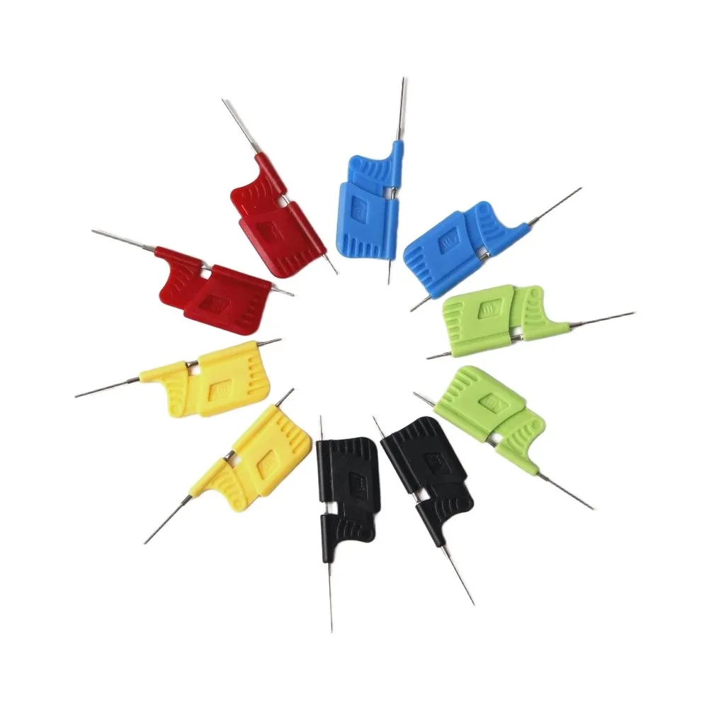 No Solder Clip IC Chip Test Clip For Professional Repair Shops Red Fast Clip-on Mechanism Robust Plastic Frame