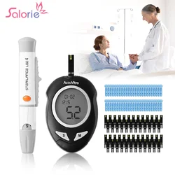 Medical Blood Sugar Tester Diabetes Glucose Meter Glucose Sugar Testing Strips Diabetes Lancets Blood Test Finger Glucometer Kit