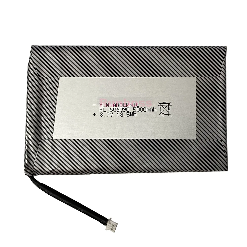 3,7V 606090   Bateria 5000mAh para console de jogos portátil Anbernic RG505