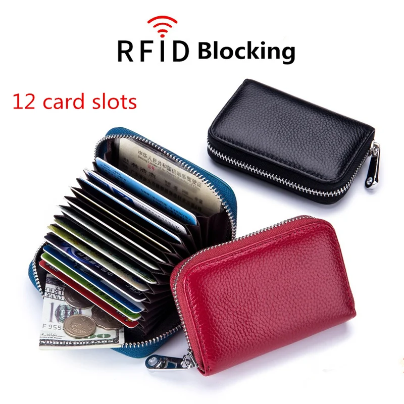 

Nesitu RFID-блокировка Коричневый Кофейный Красный Черный Желтый Фиолетовый Синий Зеленый Натуральная кожа Мужчины Женщины Кошелек с держателем кредитной карты M7129