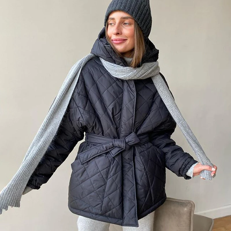   Printemps nouveau grande taille à capuche vers le bas Jaet vêtements d'extérieur chauds coton Polyester fermeture à glissière longue Sve manteau mi-long